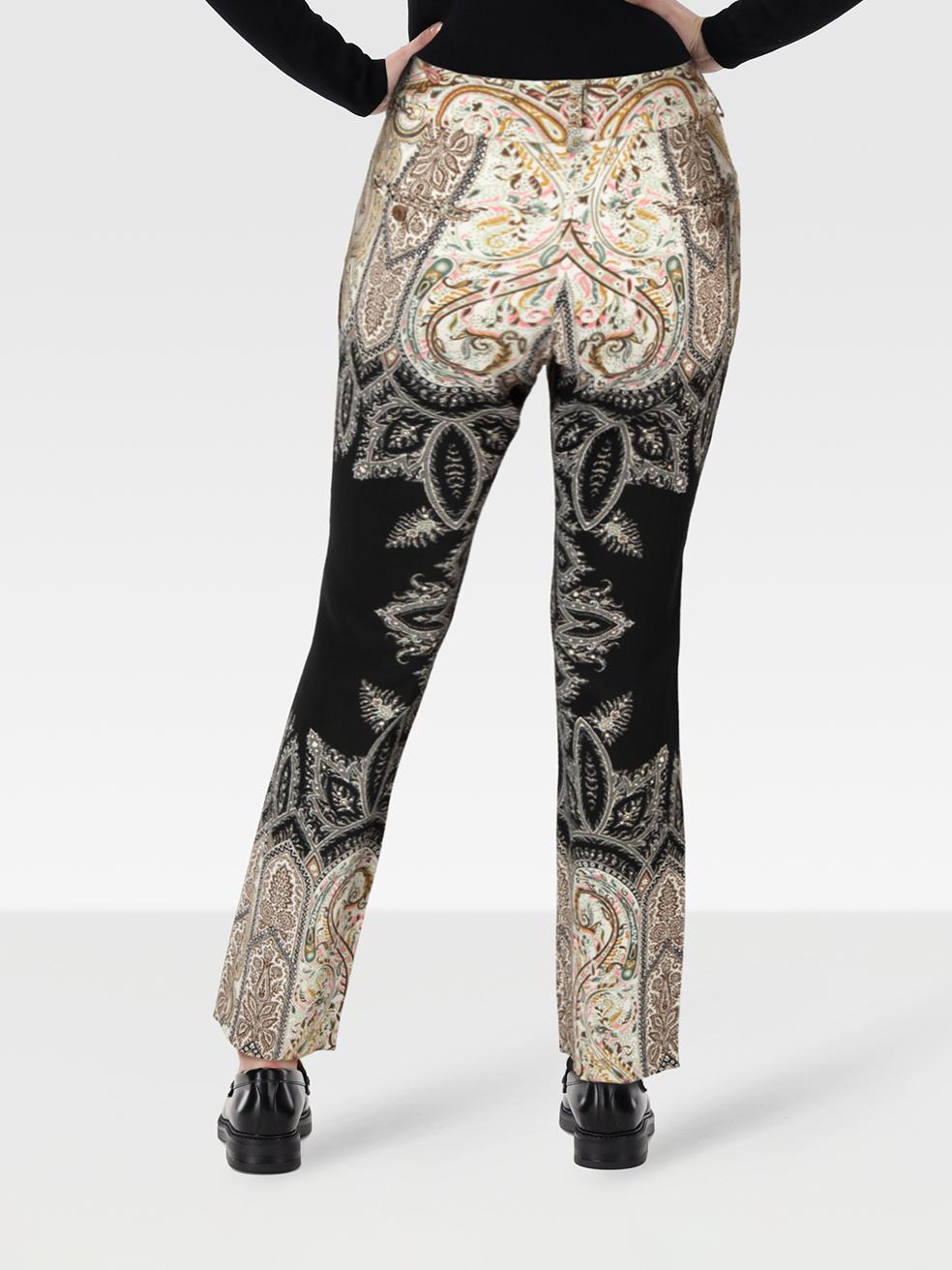 CONDITION is Very Good. Hardly any visible wear to the trousers is evident on this used Etro designer resale item.
 

 Details
 

 

 Multicolour
 

 Viscose
 

 Trousers
 

 Straight fit
 

 High rise
 

 Abstract pattern
 

 2x Side pockets
 

