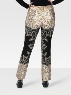 Etro Abstract Patterned Straight Trousers Size XS