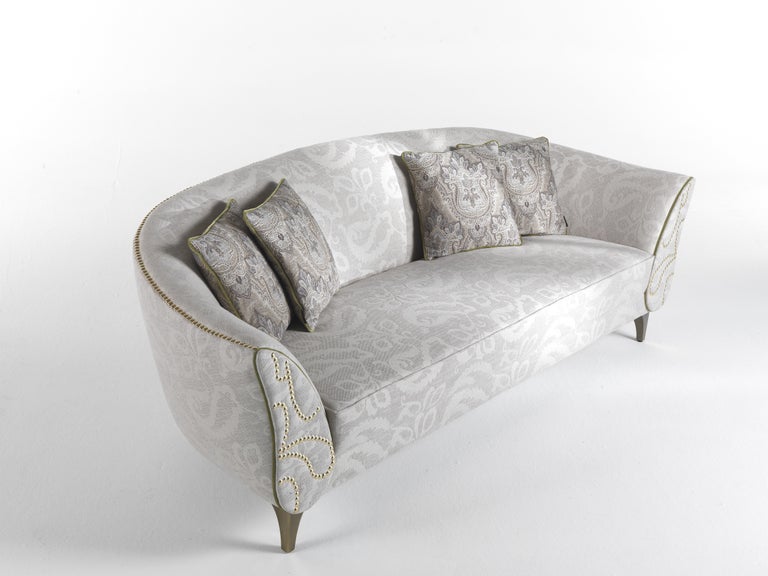 Etro Agra 3Seat Sofa in Fabric and Wood For Sale at 1stdibs