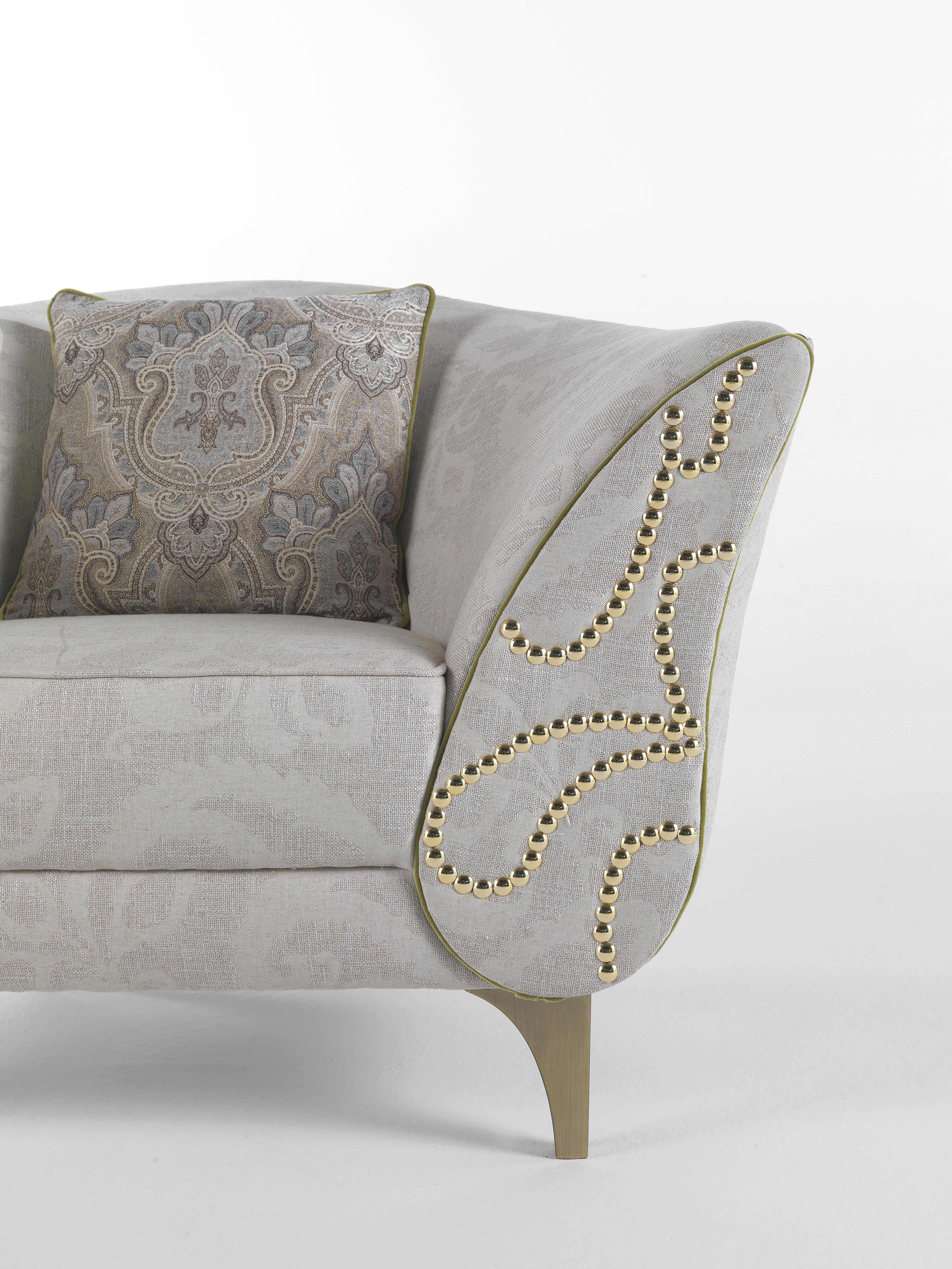 Fauteuil Agra du 21e siècle en tissu par Etro Home Interiors Neuf à Cantù, Lombardia