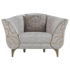 Fauteuil Agra du 21e siècle en tissu par Etro Home Interiors
