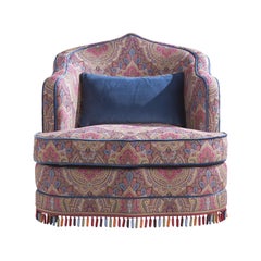 21st Century Amina Small Armchair in Fabric by Etro Home Interiors