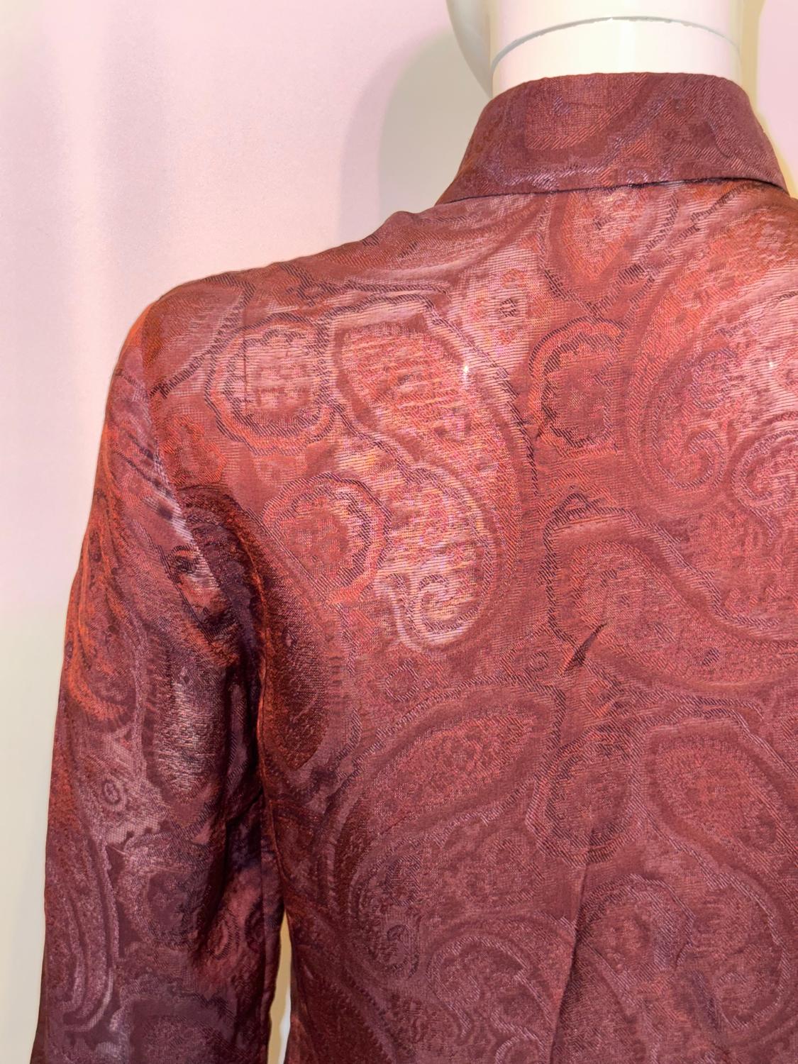 Blusa Etro Color Berenjena en Bueno estado para la venta en London, GB