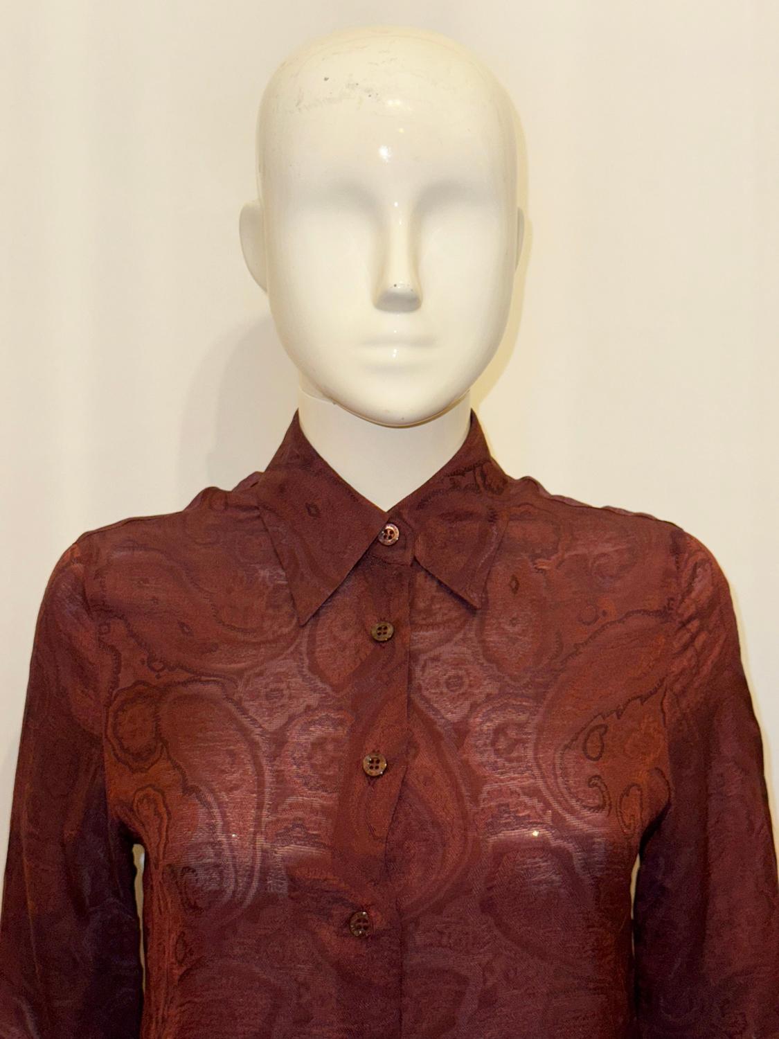 Blusa Etro Color Berenjena en venta 1