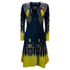 Etro Aztec Detailed Silk Blend Jacquard Dress