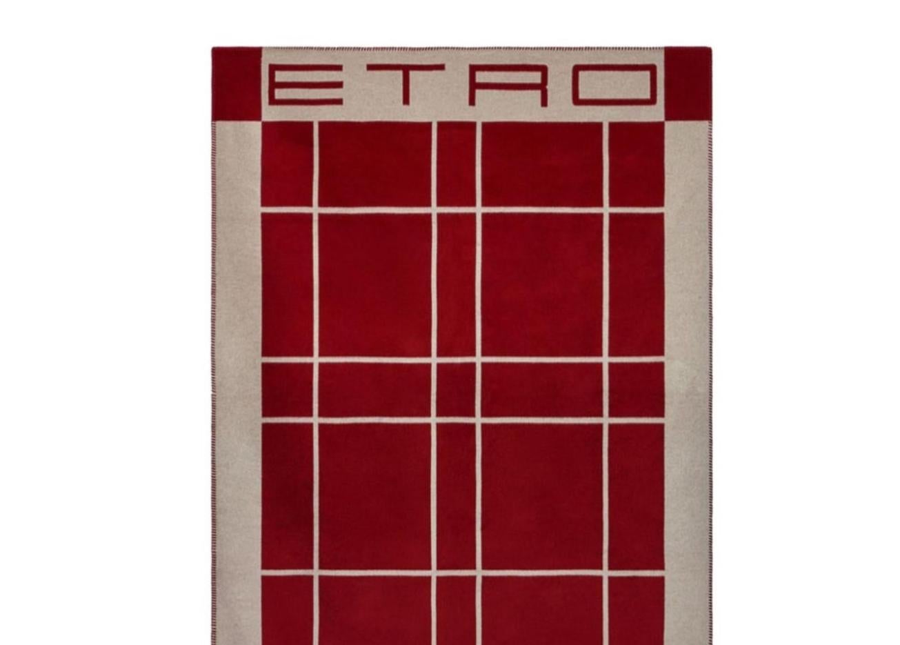 Etro Bani Silk Throw, Chestnut Brown, New in Box, Italy For Sale 1