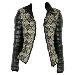 Etro Black Aztec Print Detachable Hood Detail Puffer Jacket M