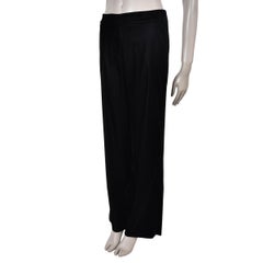 ETRO black cotton 2023 STRAIGHT VELVET Pants 42 M