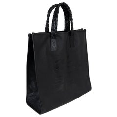 Bolso Tote LOGO de ETRO en piel granulada negra