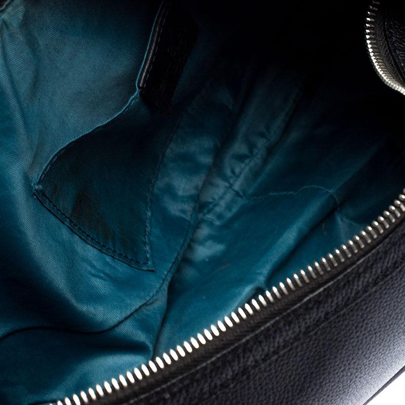 Etro Schwarze halbmondförmige Umhängetasche aus Leder 6