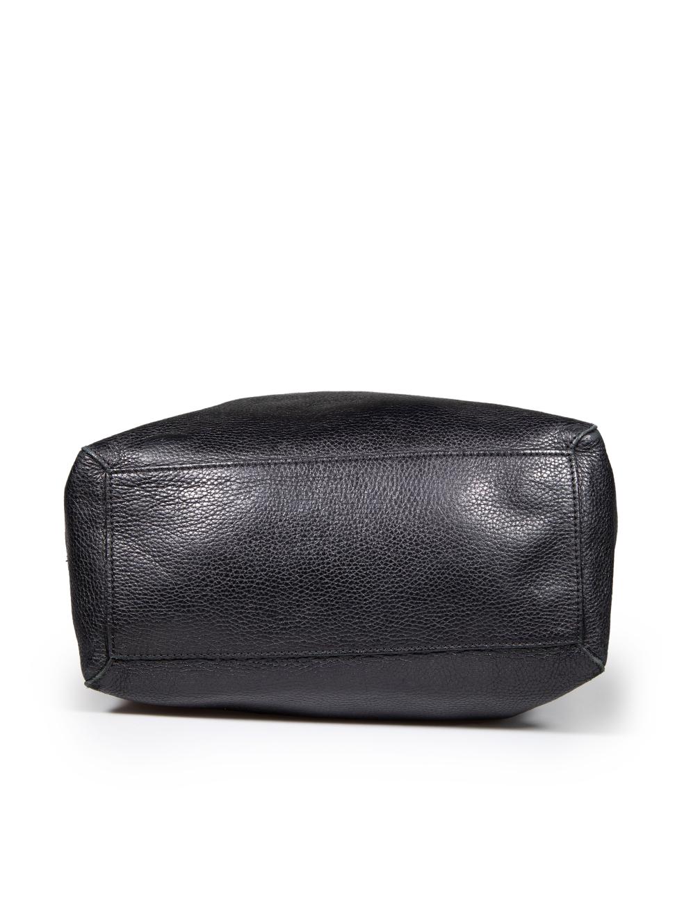 Women's Etro Black Leather Medium Tote Bag For Sale