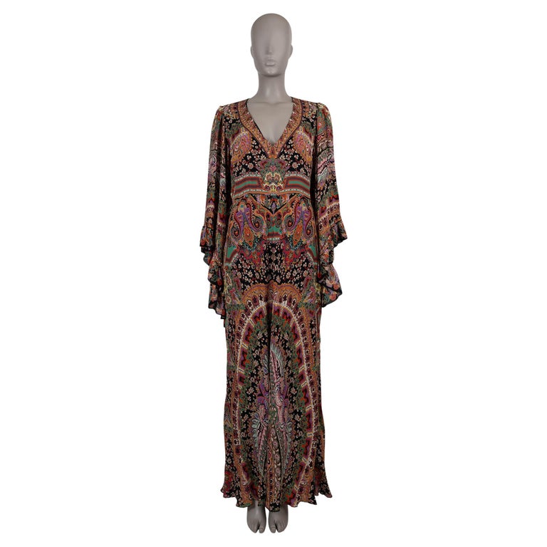 sachin and babi light blue dress Boho Chiffon Dress With Belted Paisley Design on Luulla