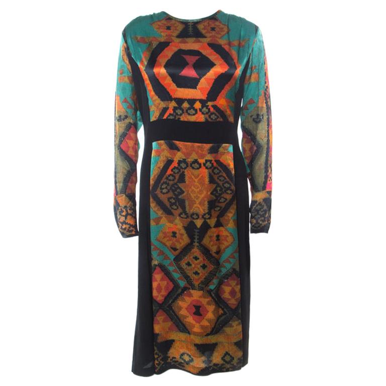 New Etro Runway Fully Hand-Embellished Silk Nude Dress It. 38 For Sale ...