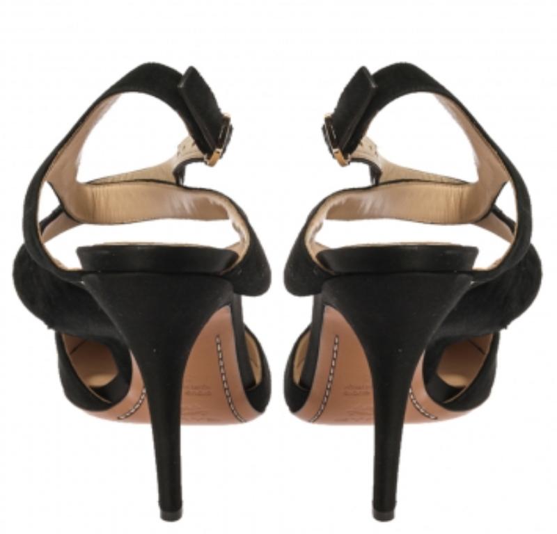 Women's Etro Black Suede Leather And Pony Hair Pointed Toe Ankle Strap Sandals Size 40 For Sale