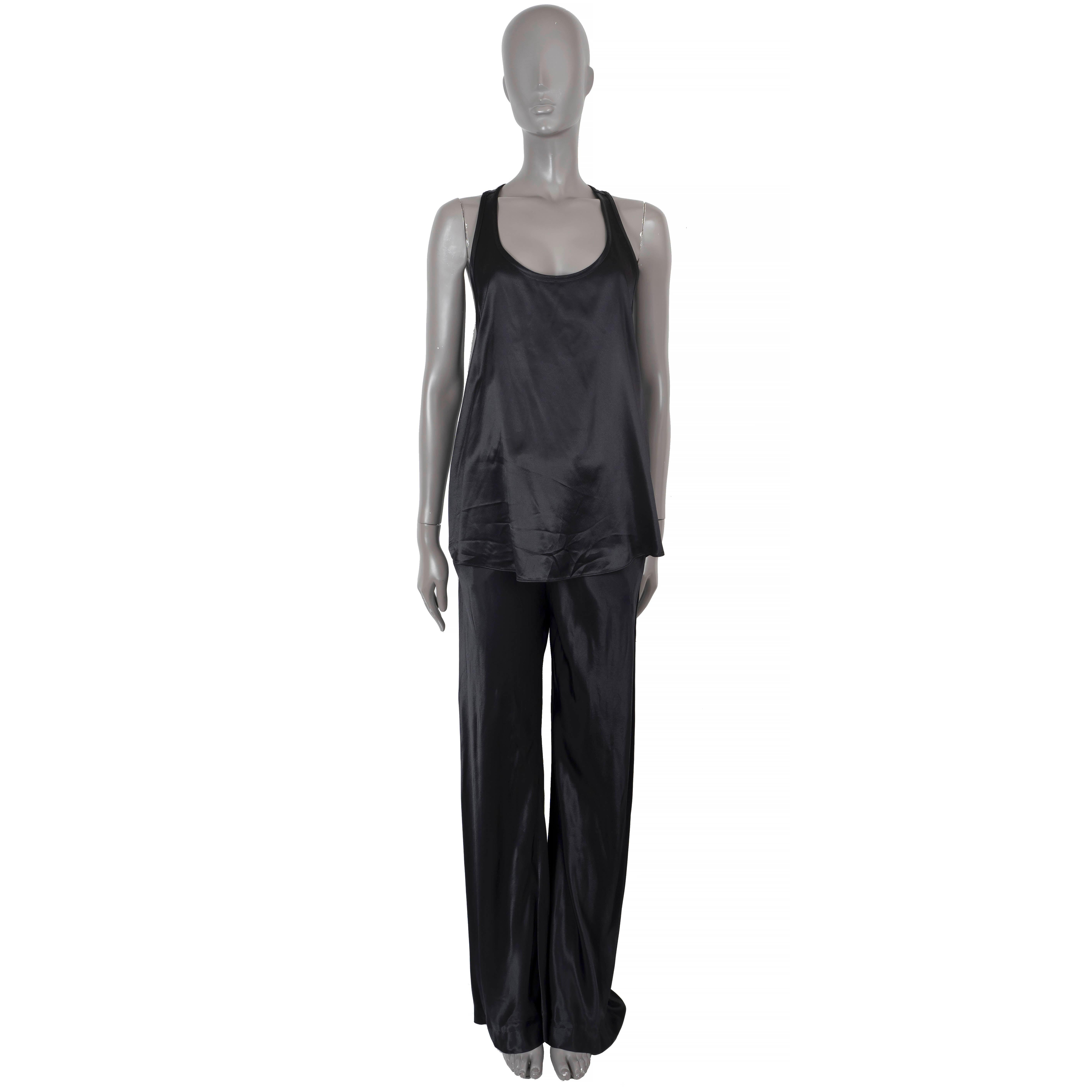 ETRO pantalon en viscose noire 2022 SATIN FLARED 42 M en vente 2
