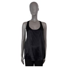 ETRO débardeur SATIN RACERBACK 2022 en viscose noire 42 M
