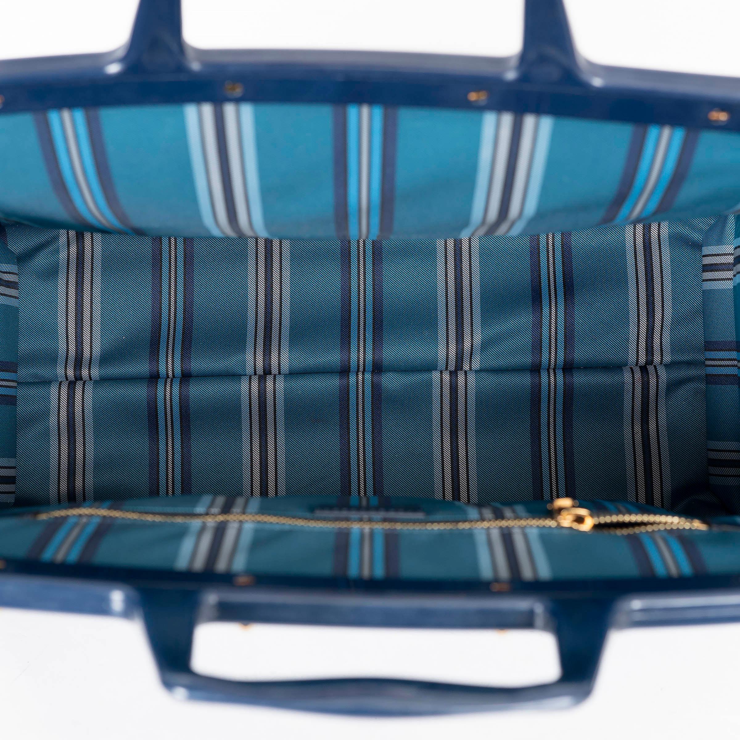 ETRO bleu 2023 LOVE TROTTER LARGE JACQUARD Fourre-tout Pour femmes en vente