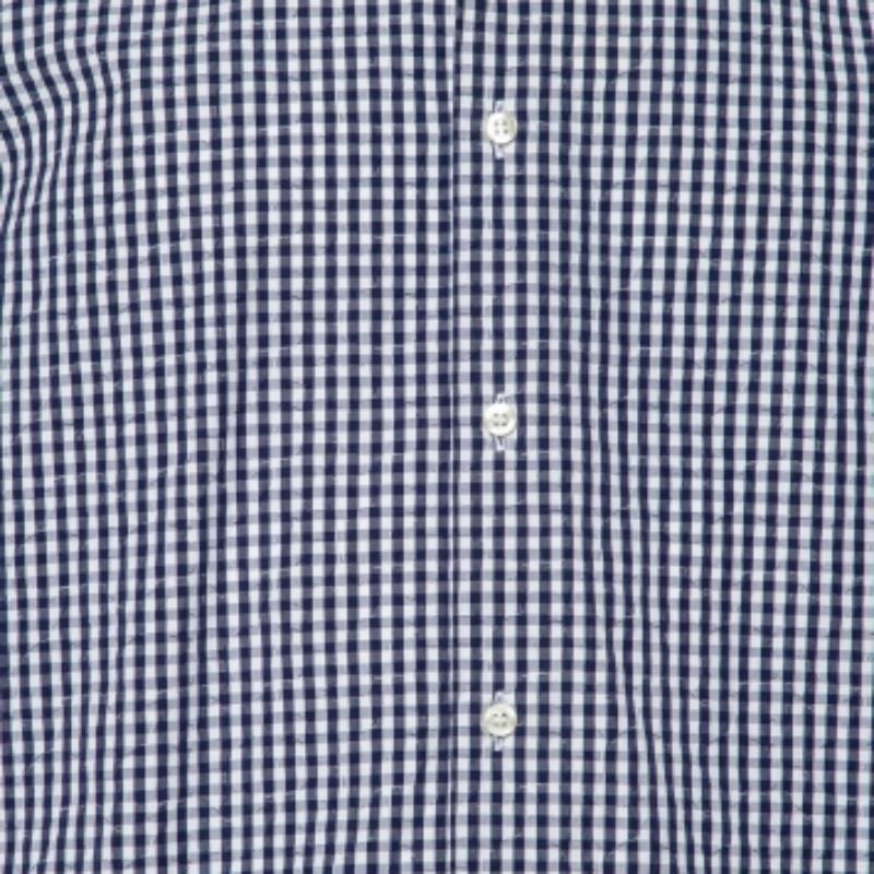 Gris Etro - Chemise classique en coton à carreaux - Bleu S en vente