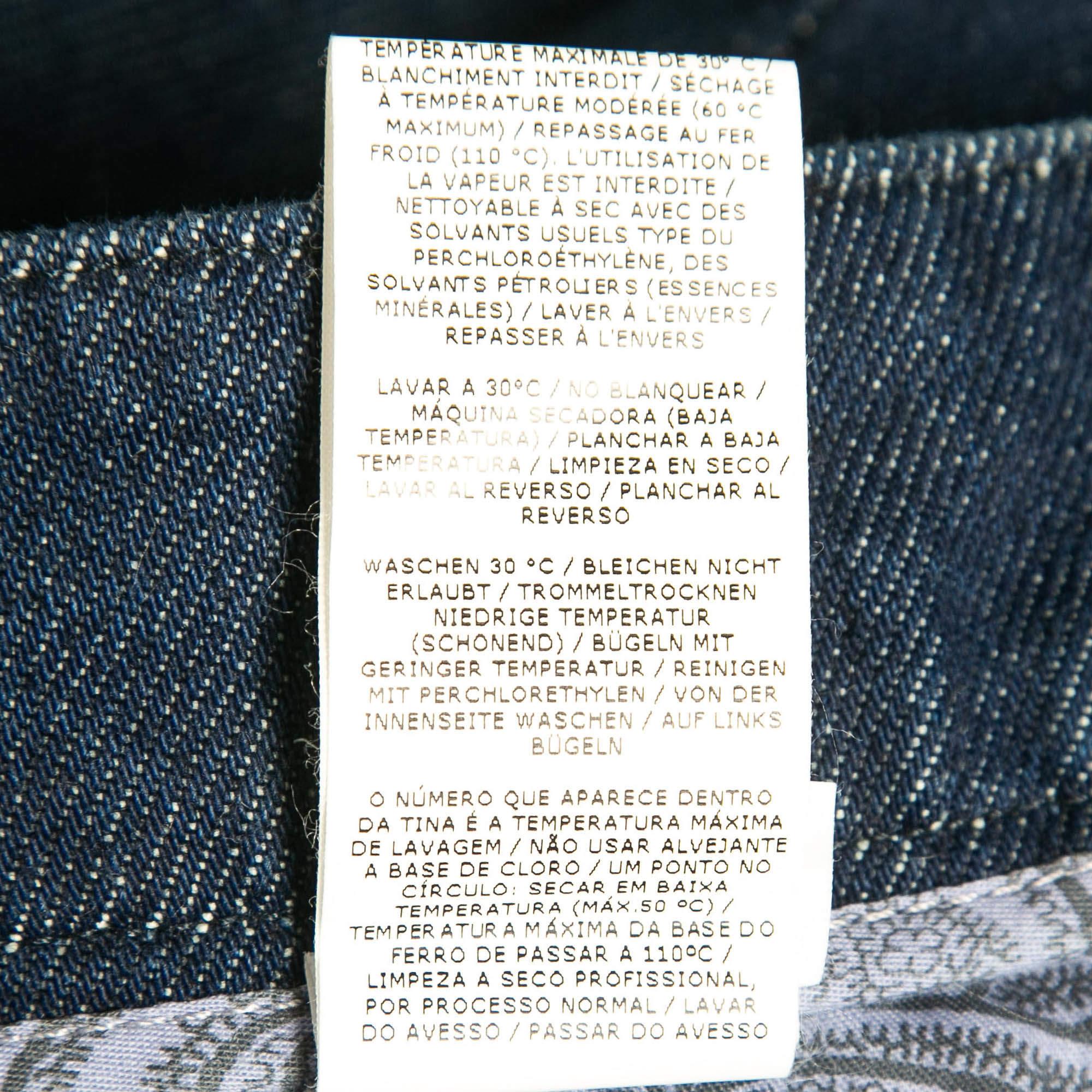 Uomo Etro Jeans con dettaglio distintivo in denim blu M Vita 38