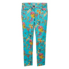 Etro Blue Print Denim Slim Fit Jeans M Waist 27" (taille 27)