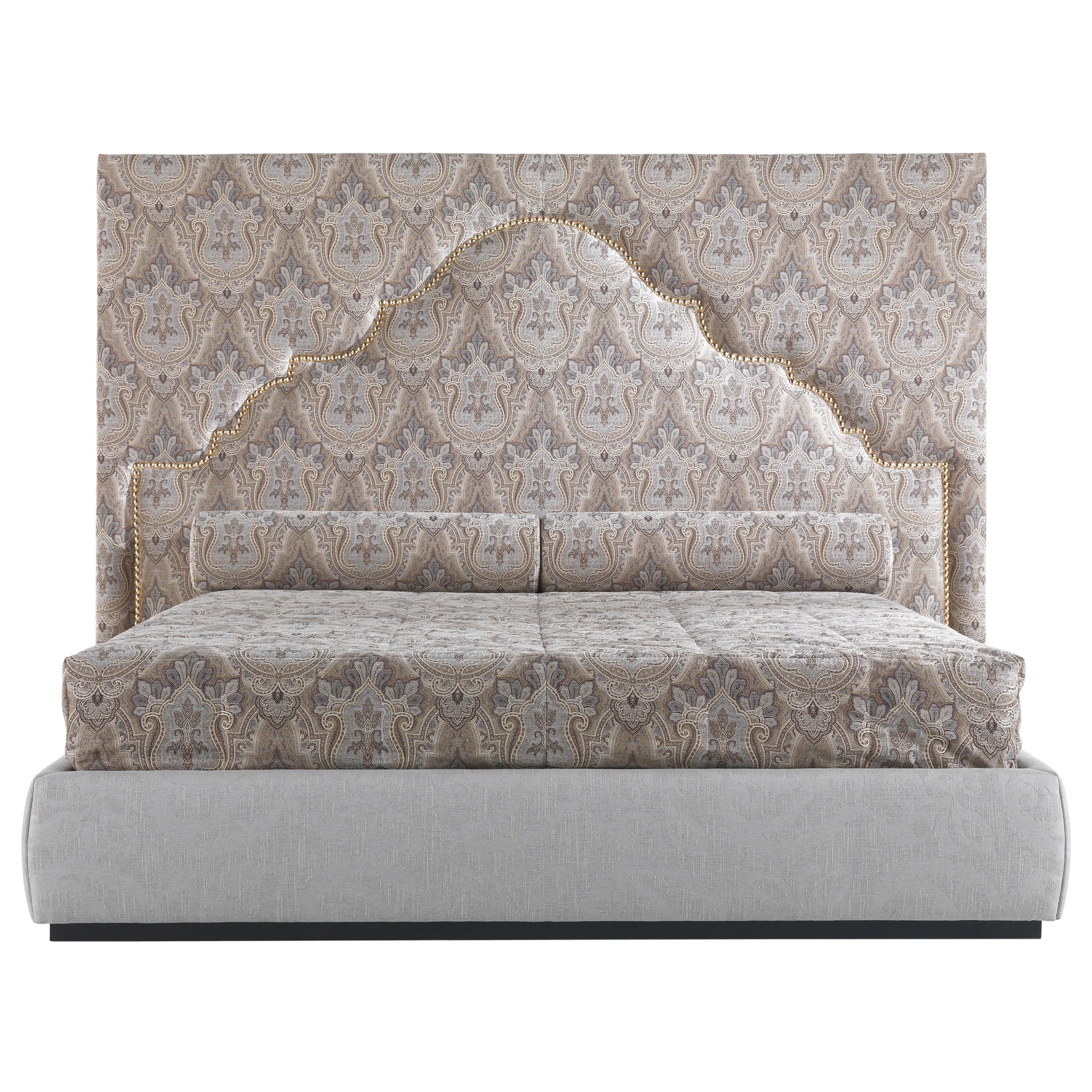 21st Century Bombay Bed in Fabric by Etro Home Interiors  For Sale