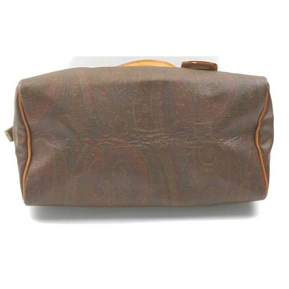 Etro Bordeaux Paisley Boston Bag 862654 4