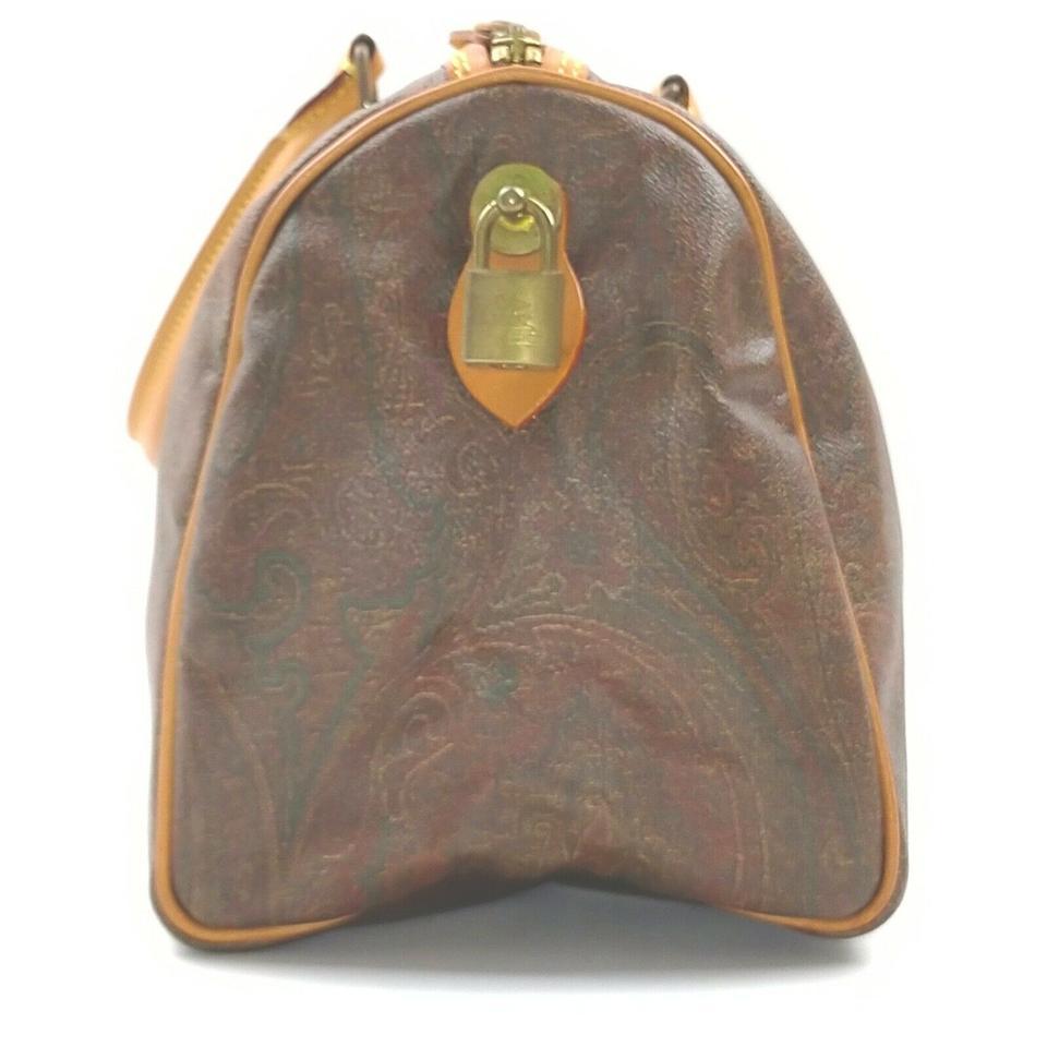 Etro Bordeaux Paisley Boston Bag 862654 5