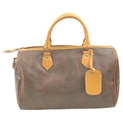 Etro Bordeaux Paisley Boston Tasche 862654