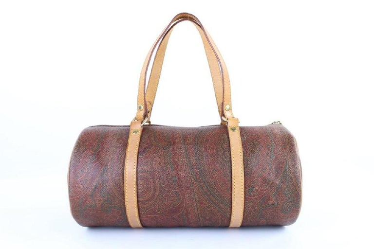 Etro, Bags, Etro Italy Burgundy Paisley Alma Style Handbag