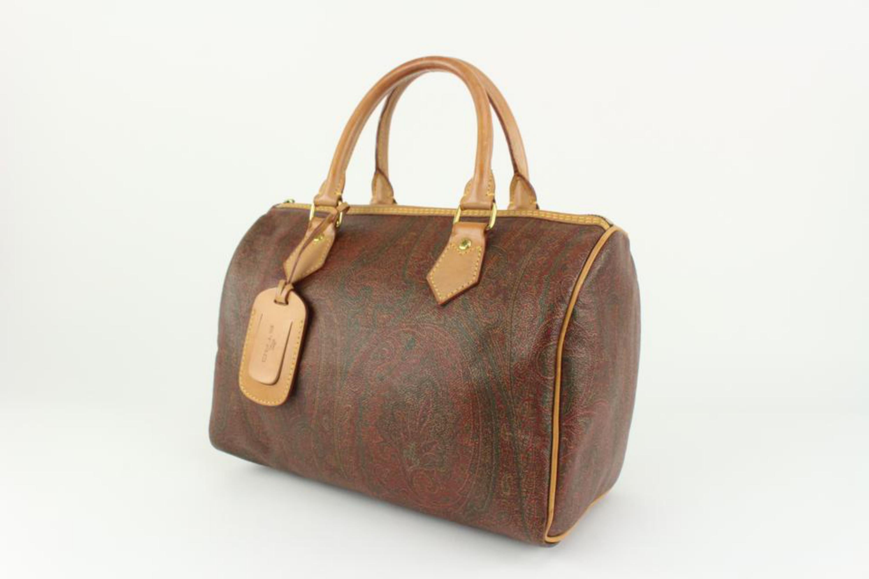 Etro Bordeaux Paisley Boston Doctor's Bag 127et14 For Sale 4