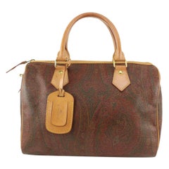 Etro Bolso médico Boston Paisley Burdeos 127et14