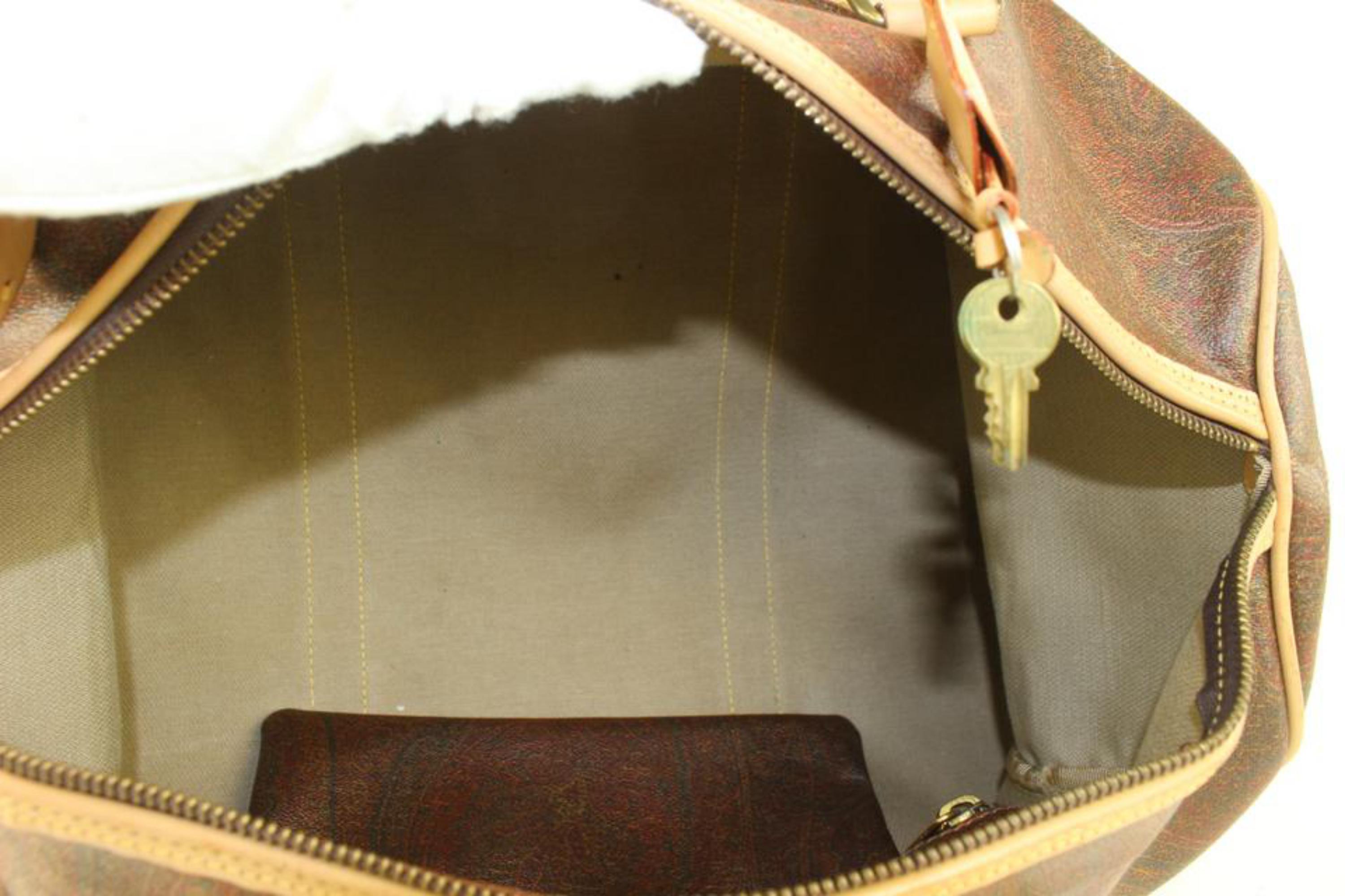 Etro Bordeaux Paisley Boston Duffle Bag 3ET1020 3