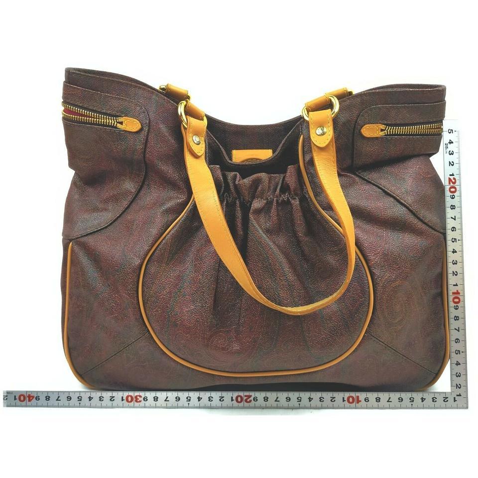 Etro Bordeaux Paisley HoboTote Bag 862312 For Sale 4