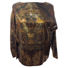 Etro Borza Fancy Silk Blouse Size IT 42 / FR 38 / US 6