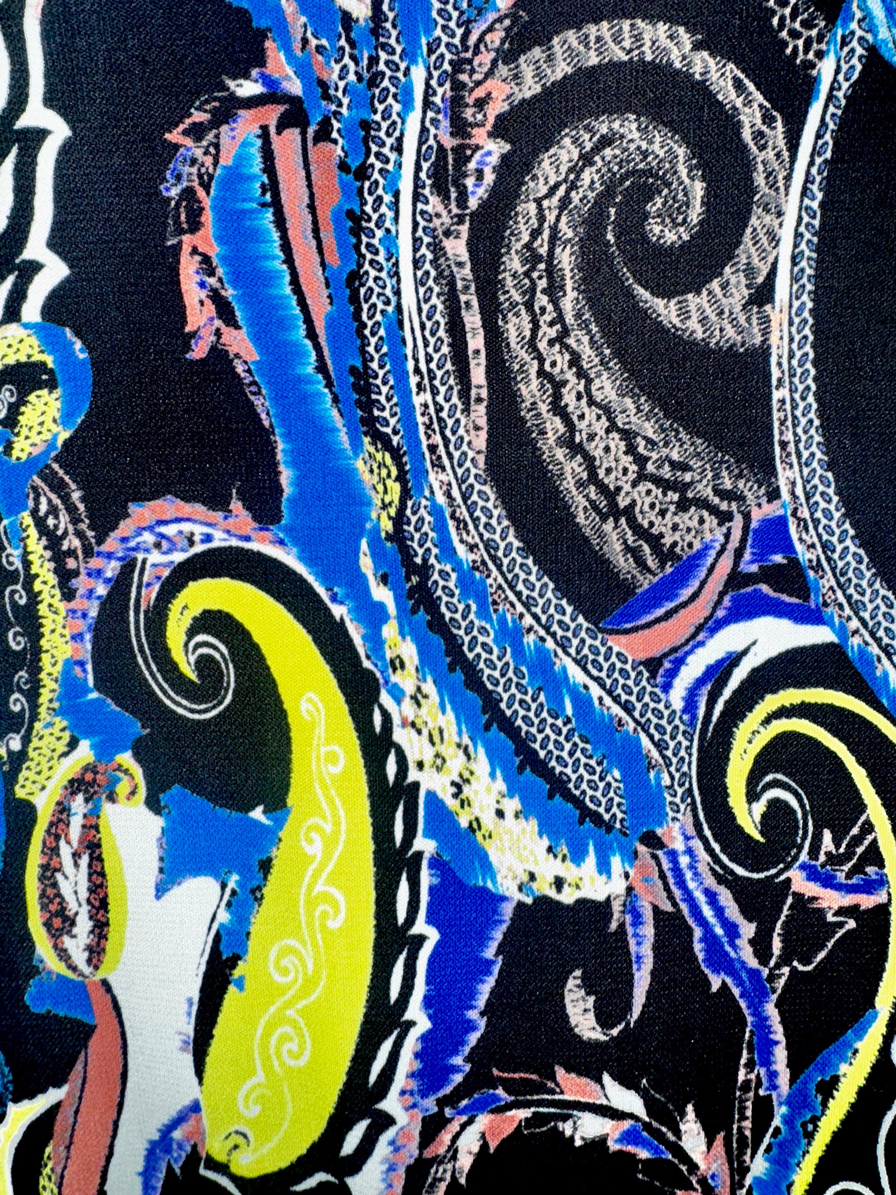 ETRO Impresionante Vestido maxi con estampado de cachemira 44 en venta 1