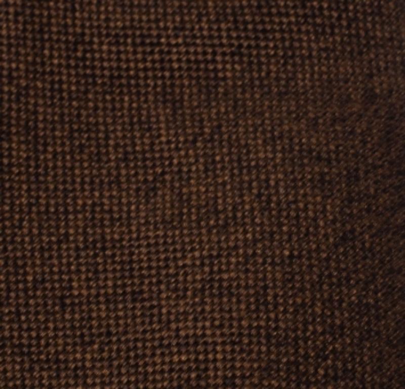 Etro Brown Cotton Silk Narrow Tie In Good Condition For Sale In Dubai, Al Qouz 2