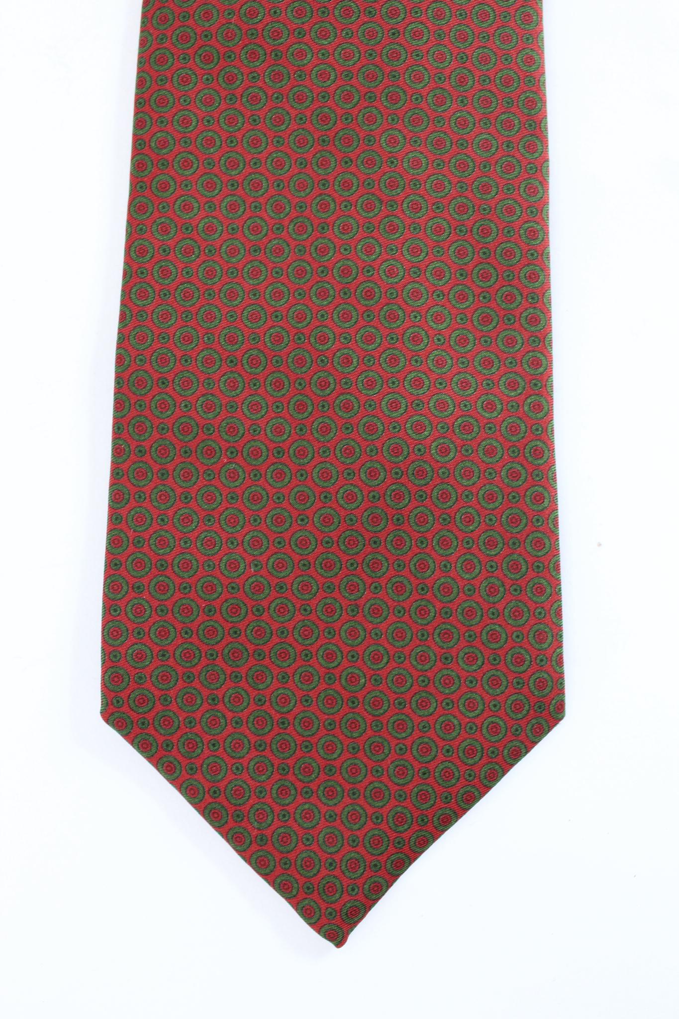 Etro 90s vintage polka dot tie. Brown and green color, 100% silk. Made in Italy.

Length: 142 cm
Width: 9 cm