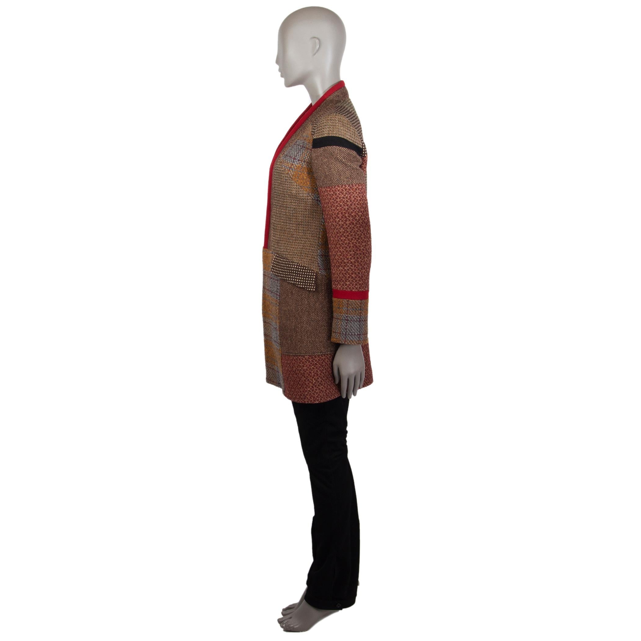 patchwork tweed blazer