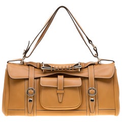 Etro Brown Leather Pocket Shoulder Bag