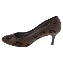 Etro - Escarpins en toile enduite imprimée Brown - Taille 38