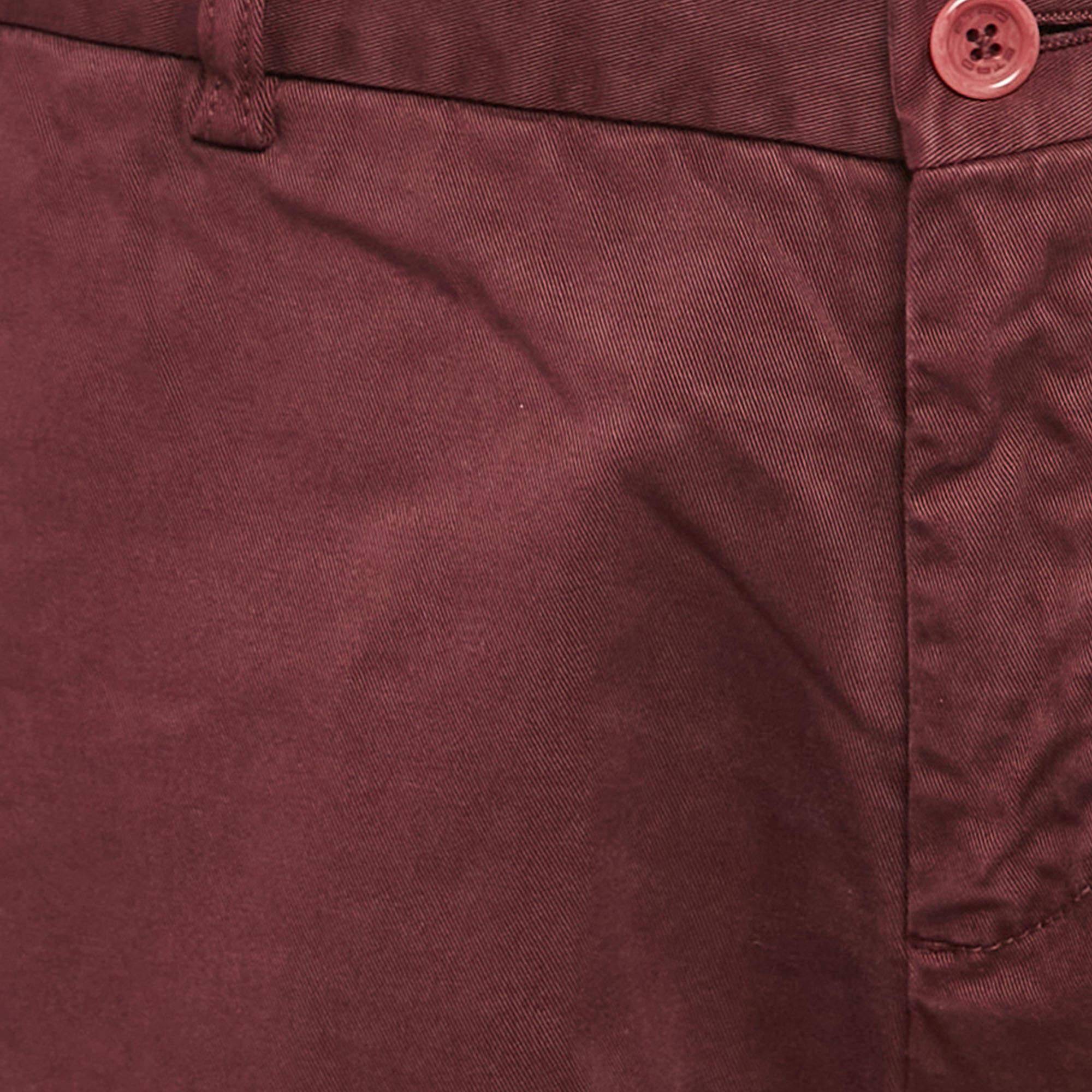 Etro Pantalones cortos de algodón burdeos L Marrón en venta