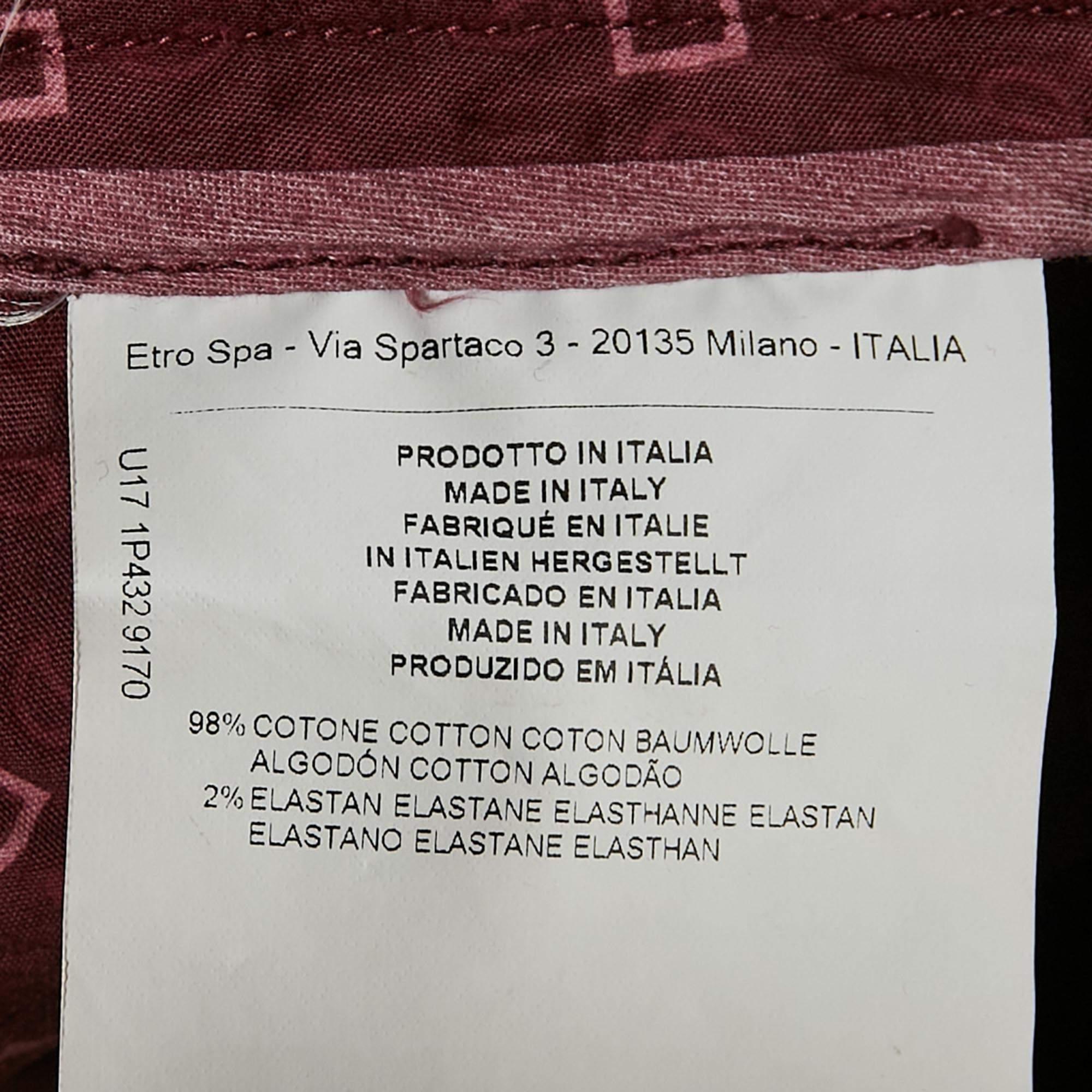 De los hombres Etro Pantalones cortos de algodón burdeos L en venta
