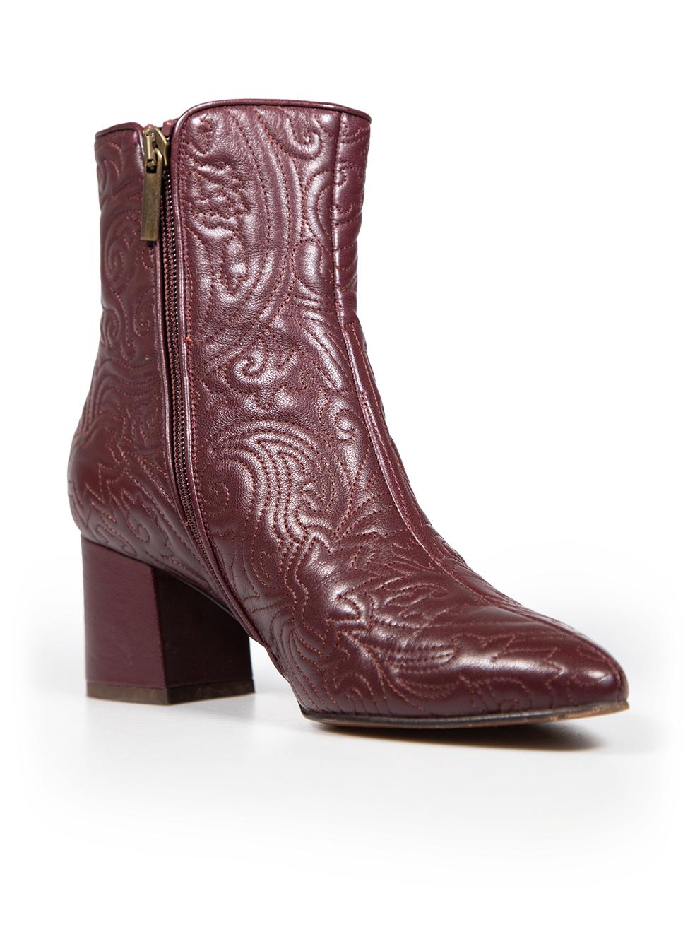 CONDITION is Very good. Minimal wear to boots is evident. Minimal wear to both heels with scratches, loose stitching on the back right and left side of the left boot. Small abrasions on the left side of the right boot and the toe tip on this used