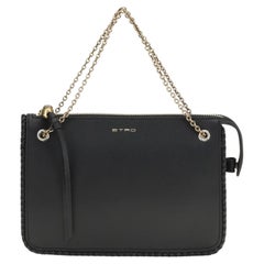 Bolso bandolera de piel de becerro de Etro — Negro