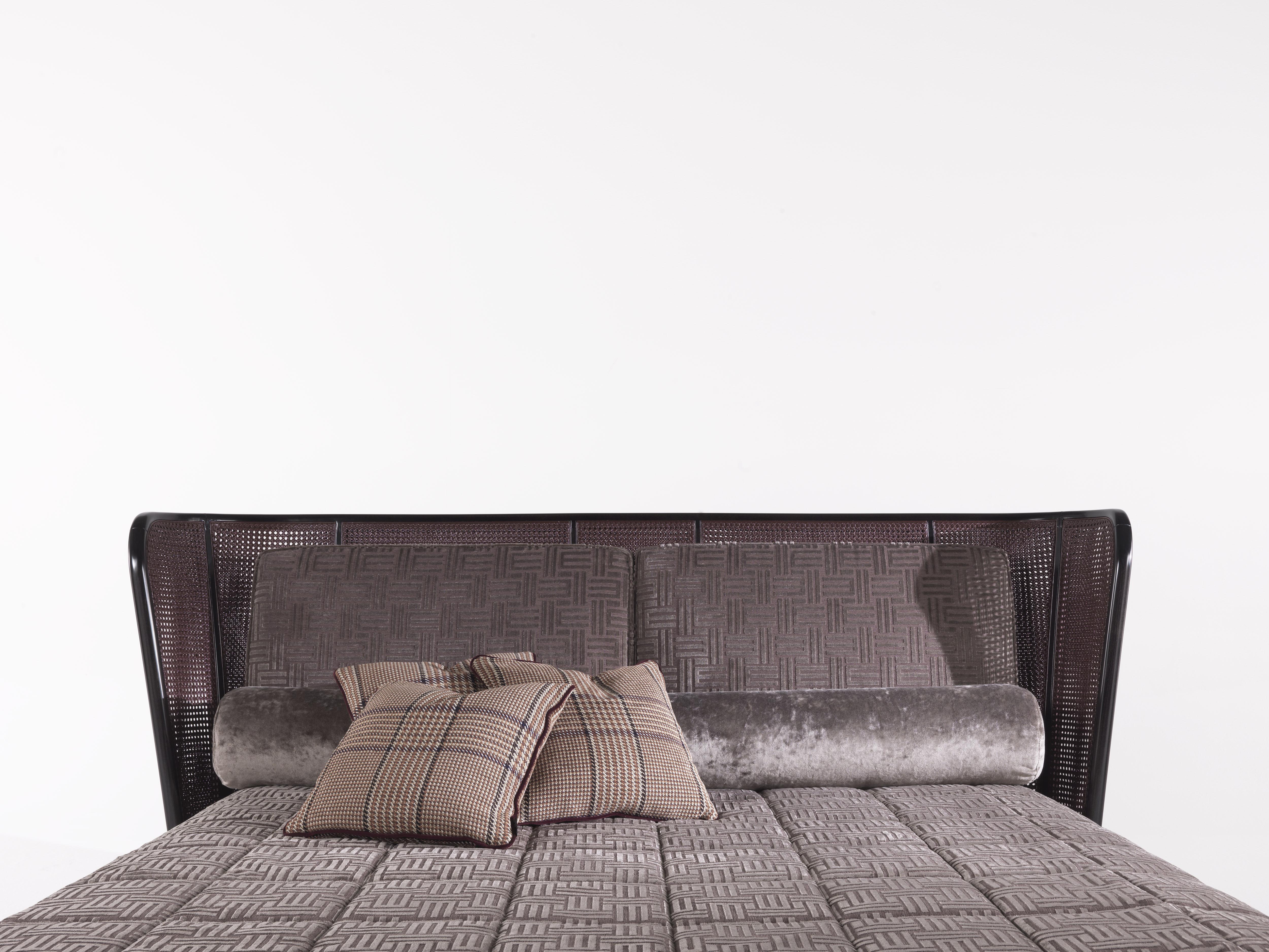 Italian 21st Century Caral Bed in Velvet (for mattress 200*200)  by Etro Home Interiors
