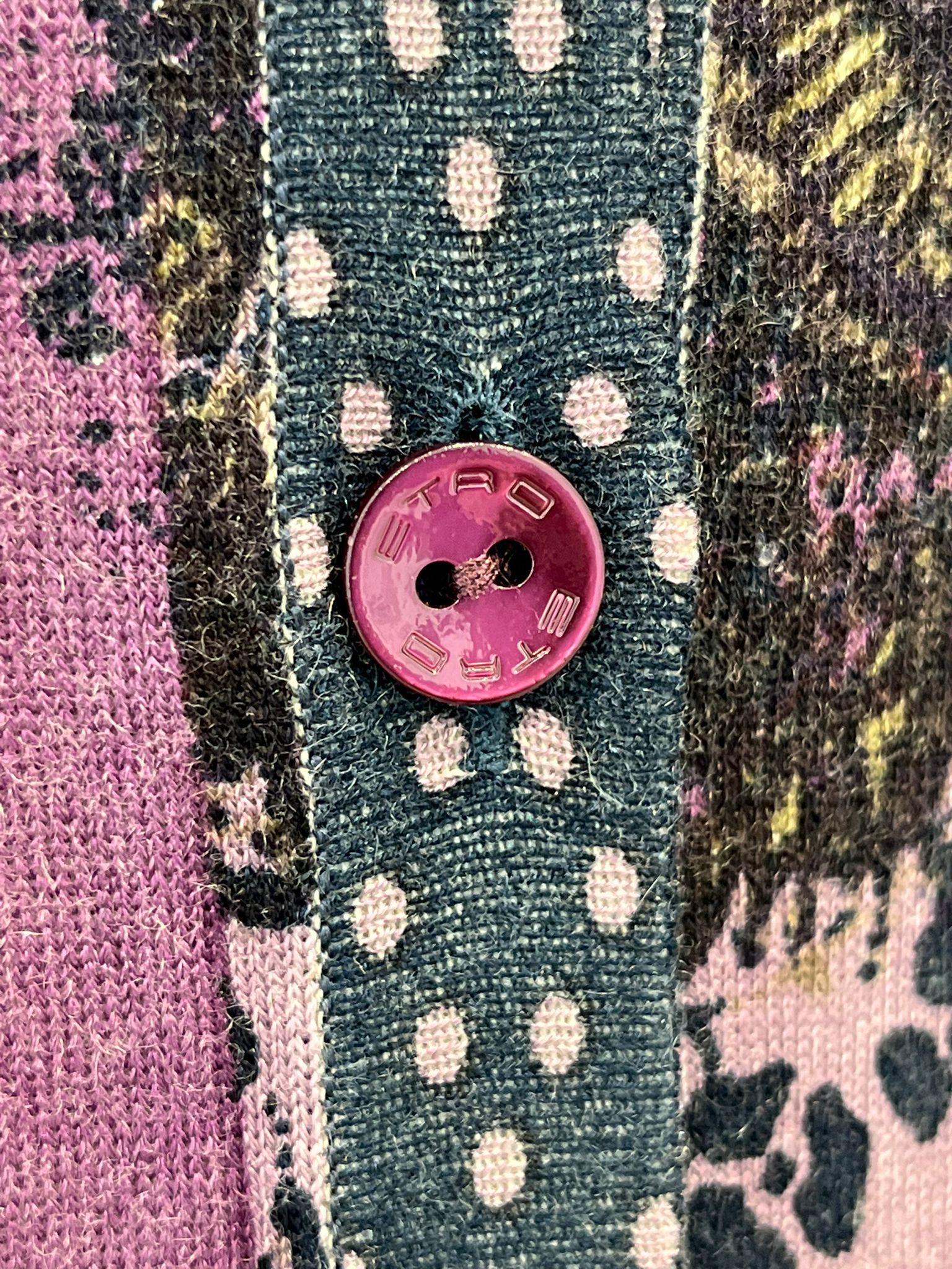 Etro Cashmere & Silk Printed Cardigan 1
