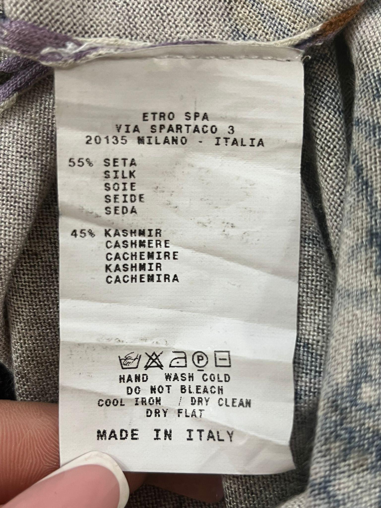 Etro Cashmere & Silk Printed Cardigan 3