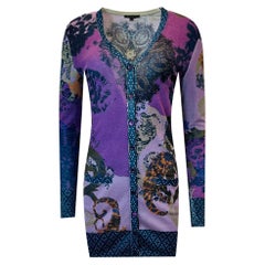 Etro Cashmere & Silk Printed Cardigan