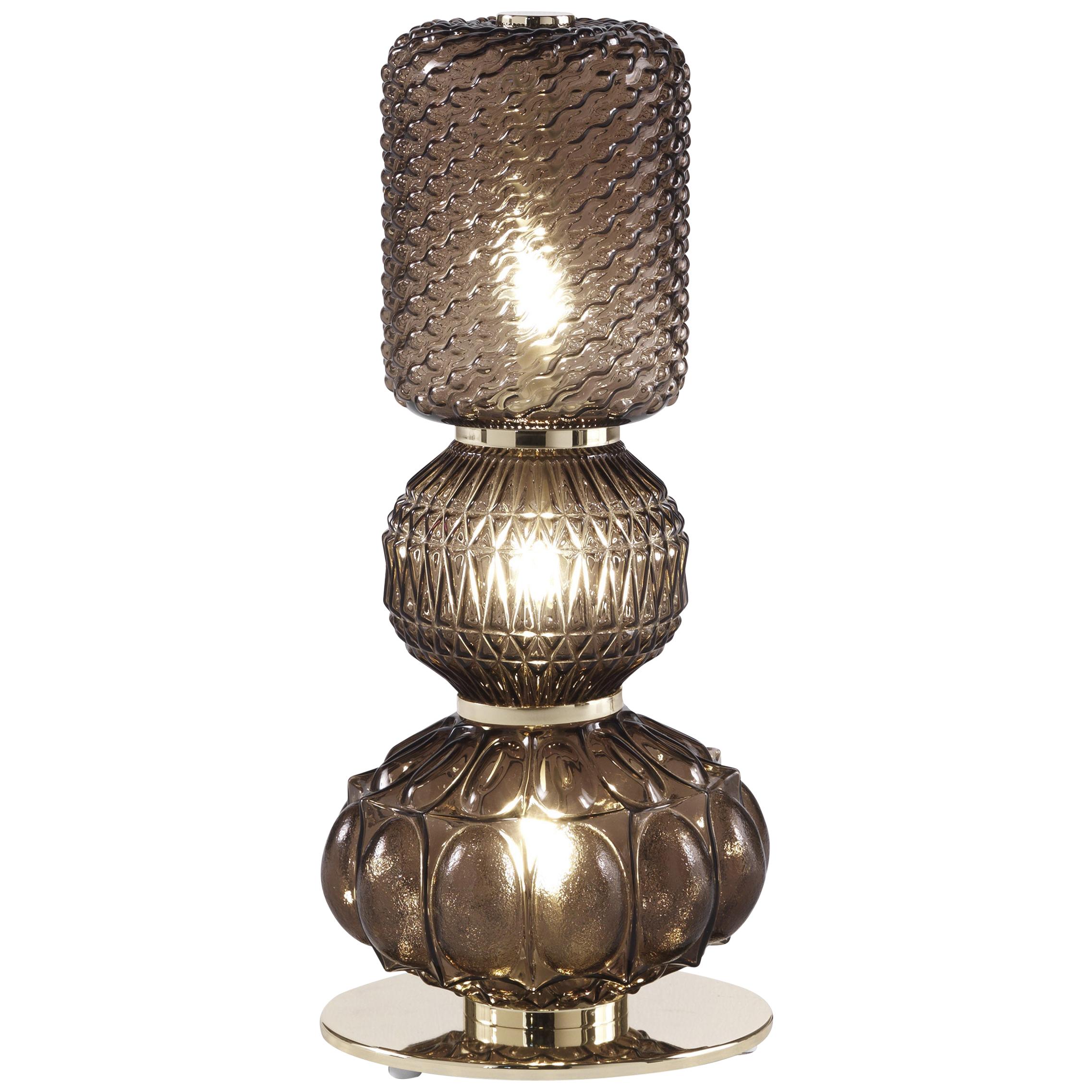 21st Century Chagall Table Lamp in Metal and Glass by Etro Home Interiors For Sale