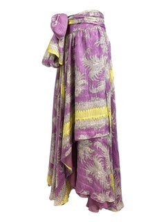 Etro chiffon silk skirt cashmere